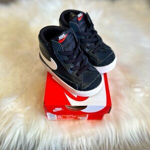 Black Nike blazers mid 77 toddler